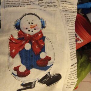 Sammy snowman door panel to sew Just in time for the Holidays!